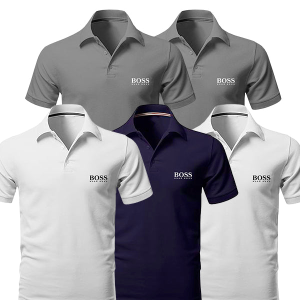 [KOOP 3, KRIJG 5] Kit 5 Polo Boss Essential 