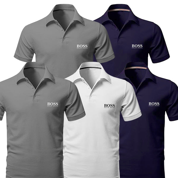 [KOOP 3, KRIJG 5] Kit 5 Polo Boss Essential 
