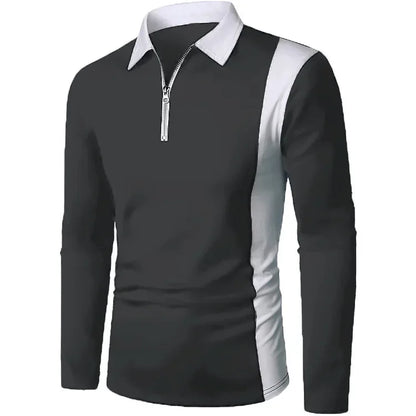 Heren poloshirt met lange mouwen Padrony Verno