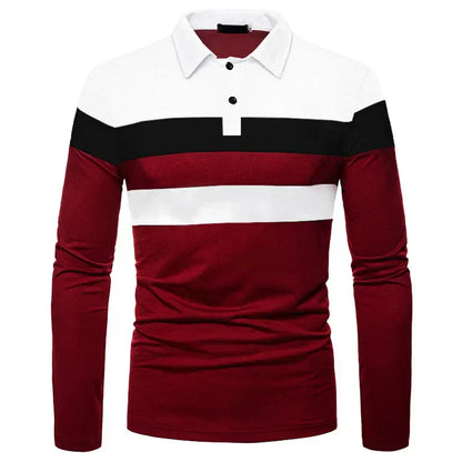 Heren poloshirt met lange mouwen Slingint Verno