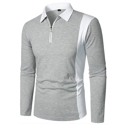 Heren poloshirt met lange mouwen Padrony Verno