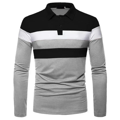 Heren poloshirt met lange mouwen Slingint Verno