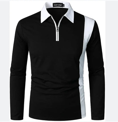 Heren poloshirt met lange mouwen Padrony Verno