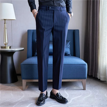 Krijtstreep pantalon voor heren Verno