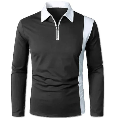 Heren poloshirt met lange mouwen Padrony Verno