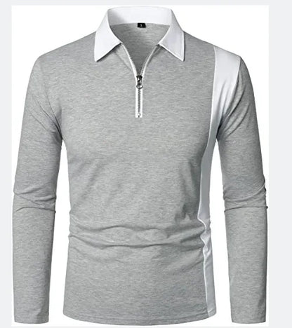 Heren poloshirt met lange mouwen Padrony Verno