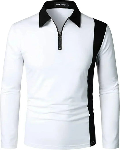 Heren poloshirt met lange mouwen Padrony Verno