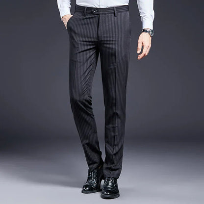 Premium heren pantalon gestreept Verno