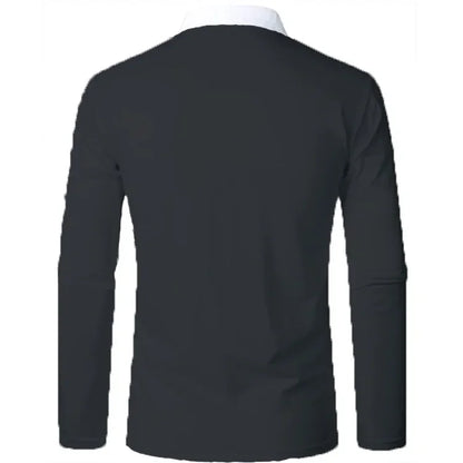 Heren poloshirt met lange mouwen Padrony Verno