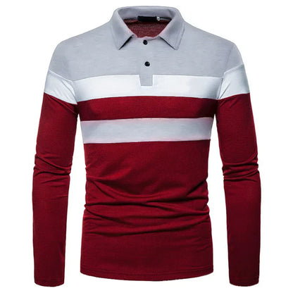 Heren poloshirt met lange mouwen Slingint Verno
