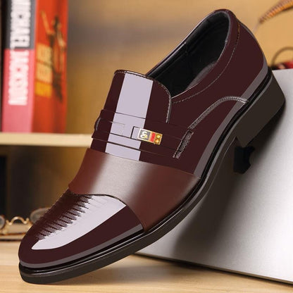 Ultra glanzende leren zakelijke schoen 