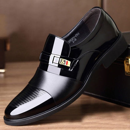 Ultra glanzende leren zakelijke schoen 